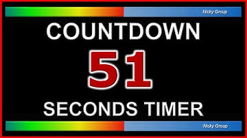 ⏰ 51 Seconds Timer - Countdown Full HD 1080p - Background Relaxing Music