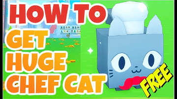 HOW TO GET THE FREE HUGE CHEF CAT IN PET SIMULATOR X MY RESTAURANT ROBLOX