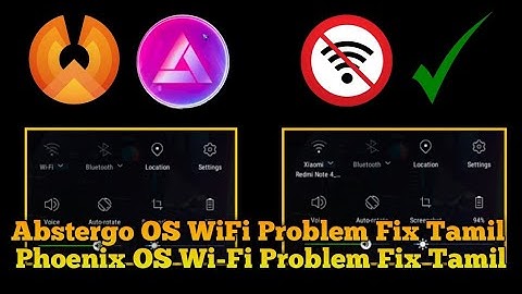 Abstergo OS WiFi Problem Fix WIFI Not Working Problem Solutions Phoenix OS Phoenix OS Dark Matter