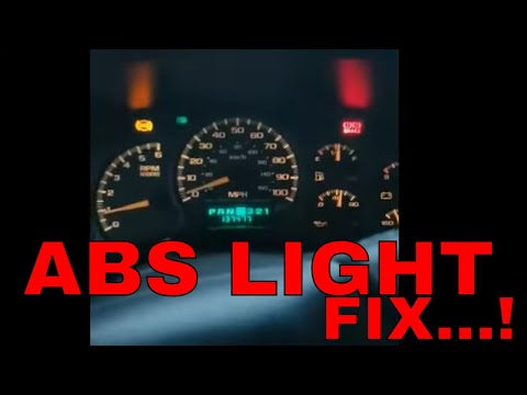 How to fix Repair ABS light on dashboard for chevy 1500 gmc sierra 99 to 06 less than 5 min Part 1✅💯