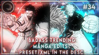 7 Trending manga edits || alight motion || preset/xml + materials || #34