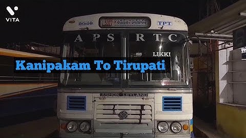 Kanipakam To Tirupati Bus Timings || Bus Fare || Bus route Details in Telugu || Apsrtc Bus