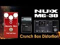 NUX MG 30 CRUNCH BOX Distortion / Daw vs Nux PA50 Frfr Monitors.