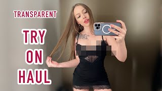 [4K] Transparent Beautiful Outfits | Amazing Try On Haul Review (2024)🥰