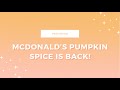 McDonald’s Pumpkin Spice