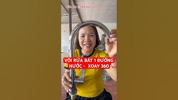VÒI RỬA BÁT INOX – 1 ĐƯỜNG NƯỚC – XOAY 360 | Hiền Hà TQ #voiruachen #voiruabat