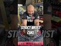 STRICT WRIST CURL 105lbs kettlebell #gripstrength #armwrestlingworkout #armwrestling #getagrip