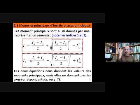 Cours , Caractéristiques Géométriques , Part 5 (Rotation d'axes - Axes et Moments Principaux)