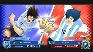 Captain tsubasa dream team PvP UE|ZNAIDYT VS UE | YsF