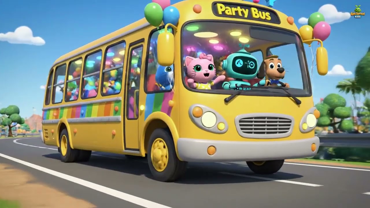 Telugu | రోబోట్ పార్టీ బస్ | ROBOT PARTY BUS | Kids Song
