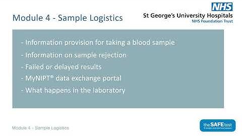 Module 4 - Sample Logistics