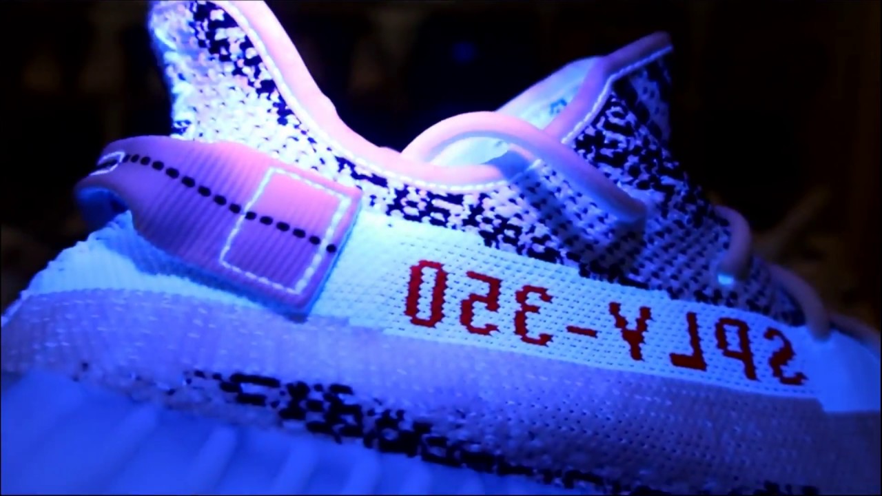 yeezy zebra uv light