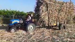 Sonalika NT-30 4WD with SUGARCANES FULLY LOADED TROLLY