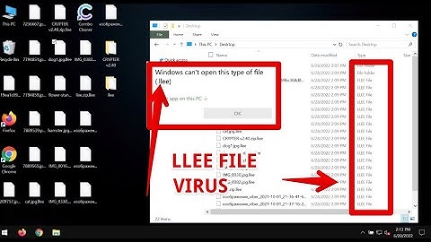 Llee ransomware [.a.k.a. .llee file virus] removal.