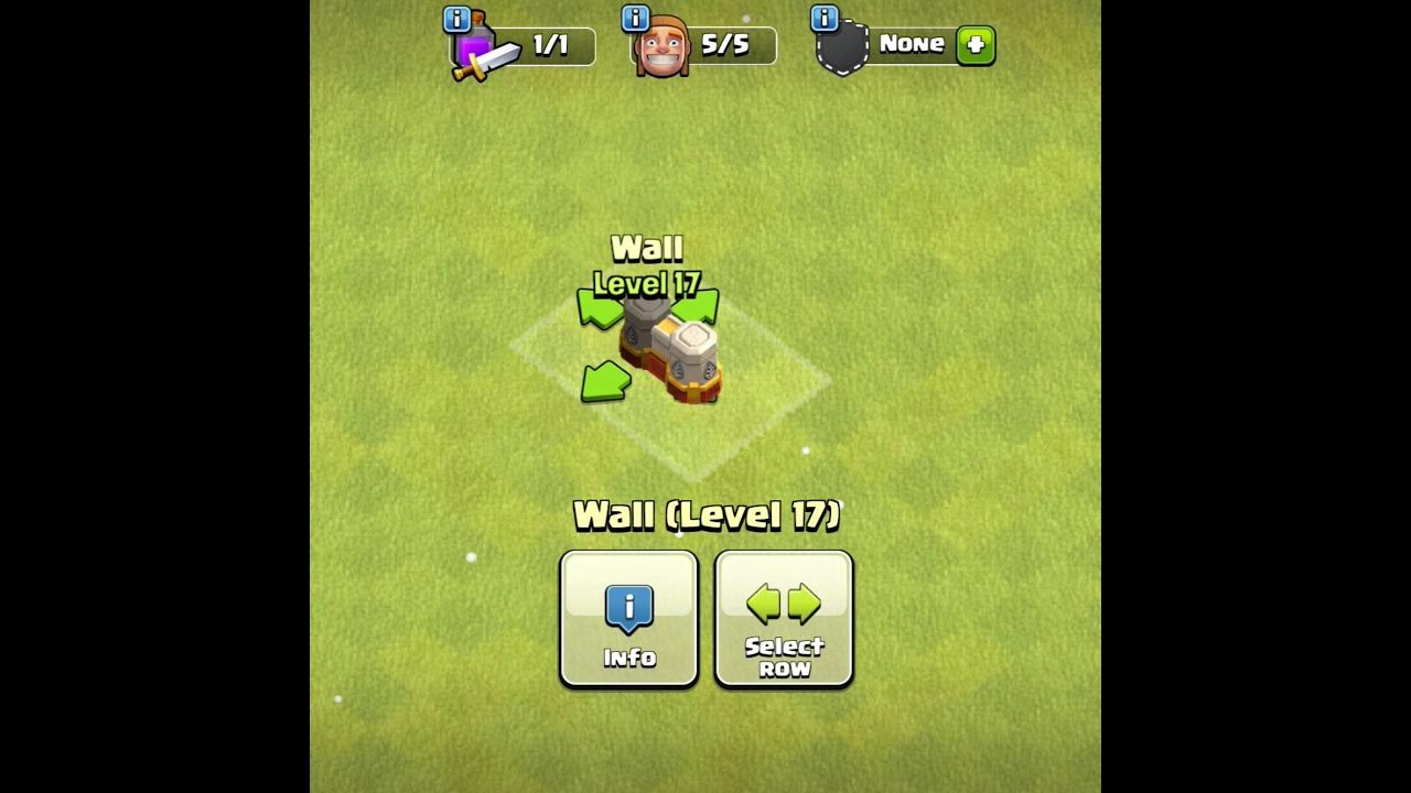Upgrade Of Wall Level 16 To Max COC shorts YouTube