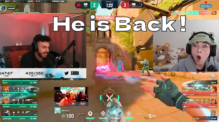 Tarik and Kyedae React to SEN TenZ insane 4K  In VCT Americas