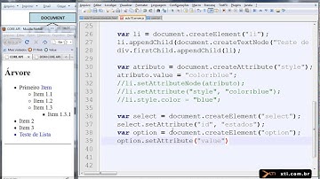 Universidade XTI - JavaScript - 44 - DOM CORE API Manipulação dos Nós