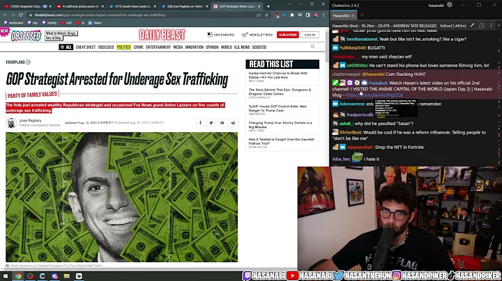 Another GOP Strategist Arrested For Sex Trafficking | Hasanabi Republicans