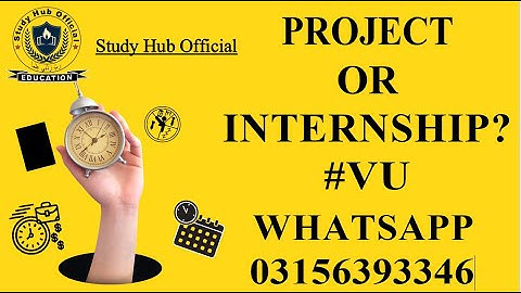 Project or internship report??? || Virtual University ||