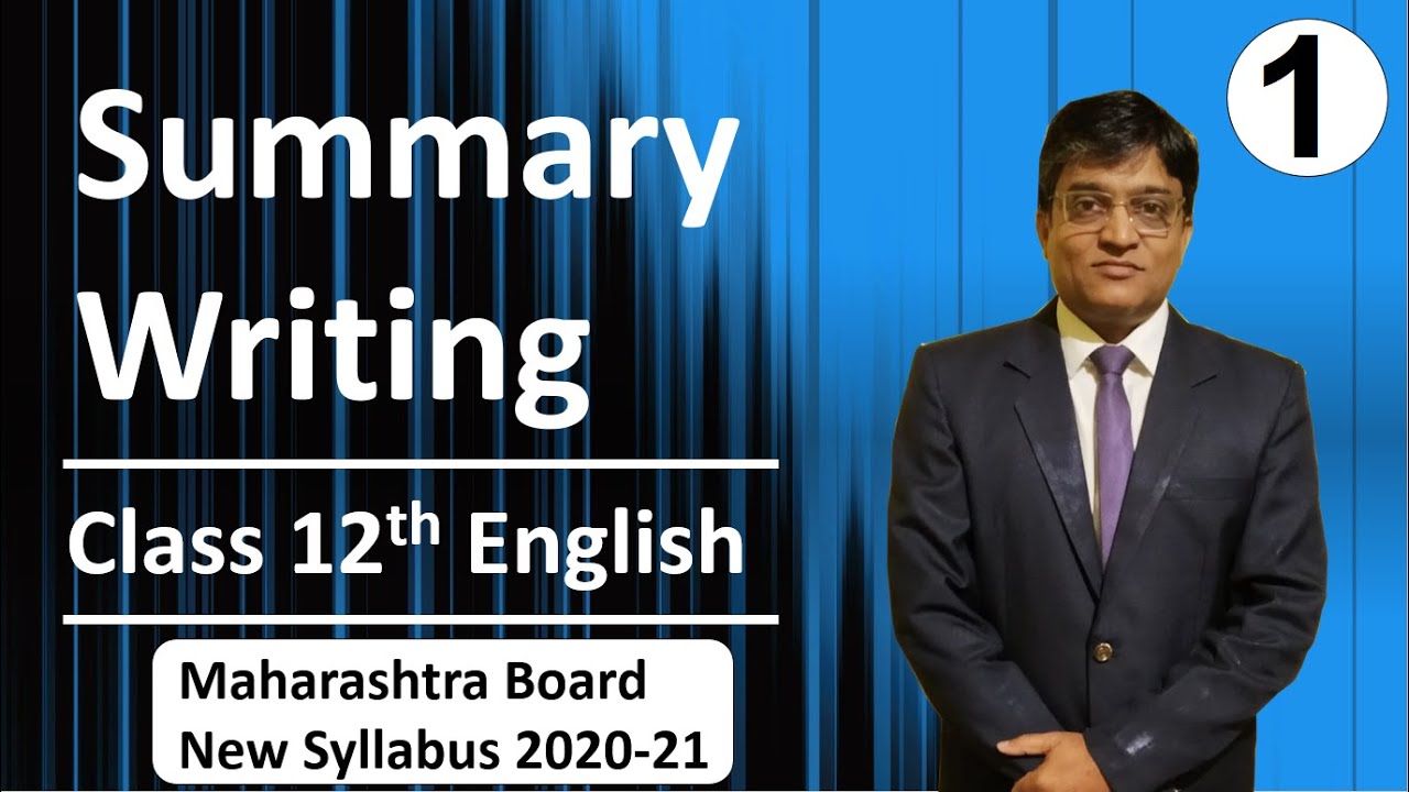 summary writing 12th class example