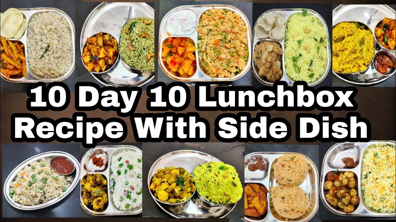10 Day 10 Lunchbox Recipe with Side Dishபத்து நாள் பத்து வகை