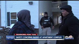 Safety concerns raised at apartment complex