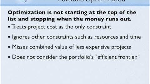 Project Portfolio Management - Maximizing Project Portfolio Value With Real Optimization