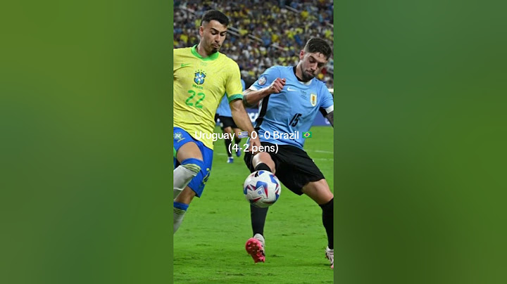 Uruguay 🇺🇾 0 - 0 🇧🇷 Brazil (4-2 pens)