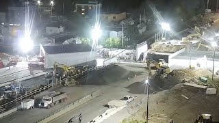 Ottawa HWY 417 Booth St Bridge Replacement Timelapse