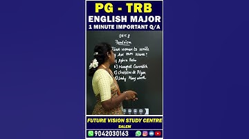 PG TRB - ENGLISH - UNIT - 8  - FEMINISM. NET/SSET/UG TRB/ PG TRB