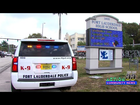 Hugh police activity as Fort Lauderdale High School goes CODE red! After a shooting threat