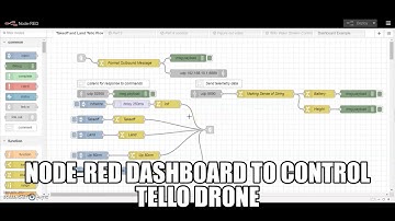 Node Red Dashboard Flow to Control Tello