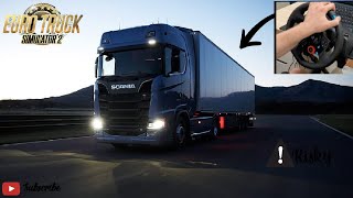 🍂 Golden Autumn Drive | ETS2 | My Drime Truck Scania | Snowymoon | 4K Ultra Realistic Graphics🍂 screenshot 5