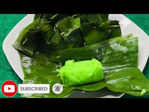 Resepi Kuih Jongkong Daun Pisang