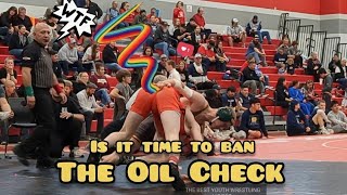 VIOLATED! THE OIL CHECK How Is This Even Allowed? #highschoolwrestling 
