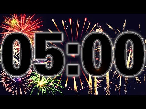 5 Minute Countdown Timer - Summer Fireworks! 🎆