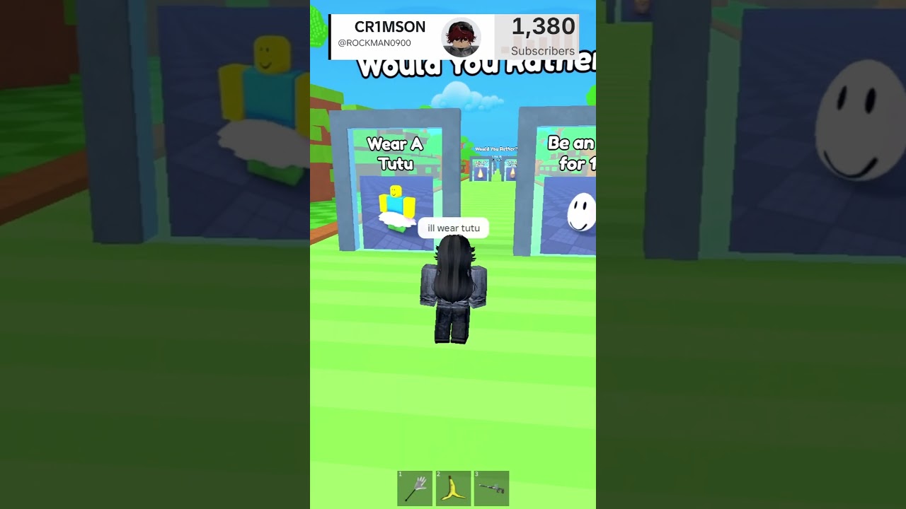 Would you rather #roblox