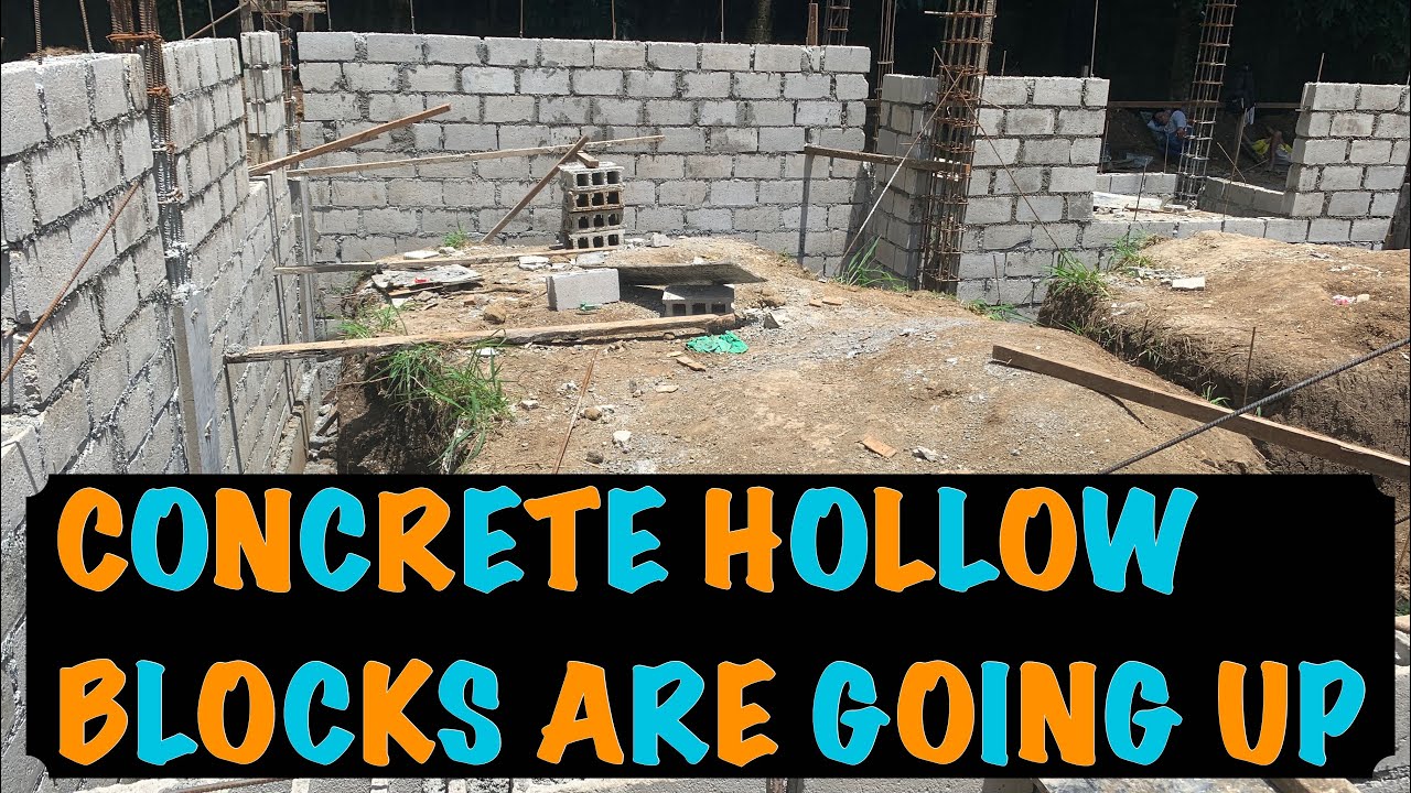 Philippines House Build Vlog 15 CONCRETE HOLLOW BLOCKS ARE GOING UP