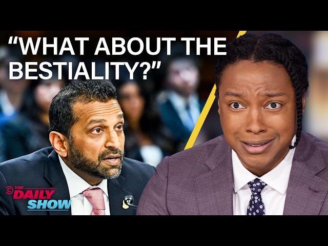 Kash Patel Gets Tangled in Bestiality Questions & Don Jr. Gets a Blushing Bribe | The Daily Show