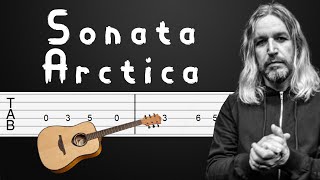 Shy - Sonata Arctica Guitar Tutorial, Guitar Tabs, Guitar Lesson