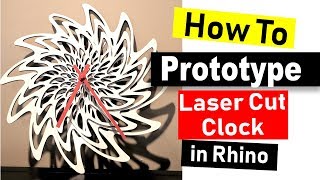 Prototyping a Clock with Laser Cut: Rhino 3D CAD Technique #26