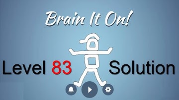 Brain It On Level 83 Solution - Make an object touch all four walls {3 Stars}