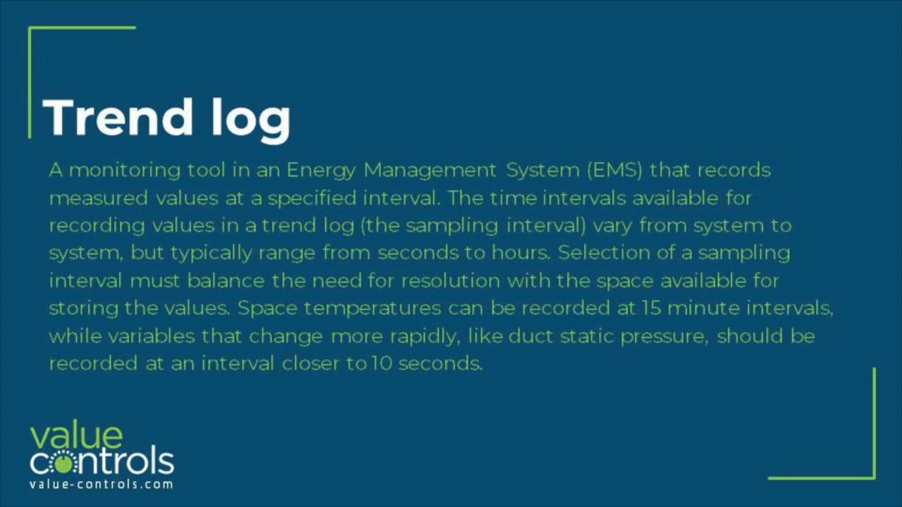 Trend Log Value Controls Glossary of HVAC terms YouTube