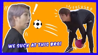 BTS being bad at sports