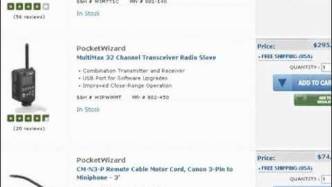Remote Camera Trigger: PocketWizard