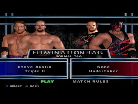 WWE SmackDown! Here Comes the Pain - SteveAustin,TripleH VS Kane,Undertaker (ELIMINATION TAG)