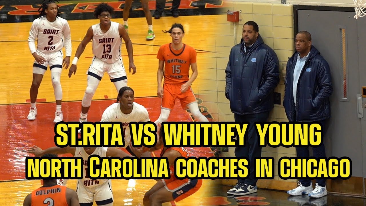 UNC Coaches in attendance for Whitney Young vs St.Rita YouTube