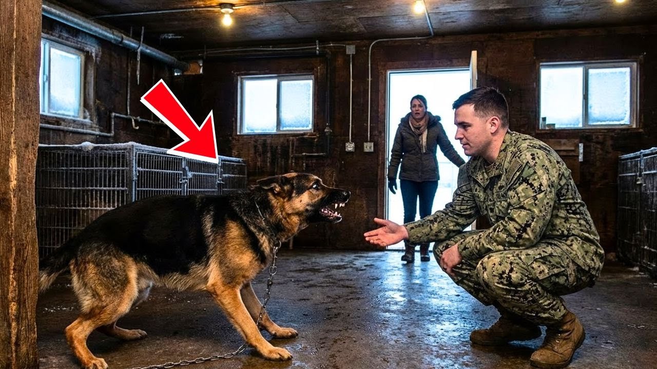 Nobody Could Save This Broken German Shepherd — Until a Navy SEAL Walked Into the Shelter