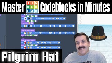 Happy Thanksgiving! A Tinkercad CodeBlocks Pilgrim Hat | #thanksgiving