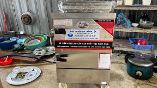 Tủ Nấu Cơm đun Điện 6 khay cơm dùng cho công trường quán ăn